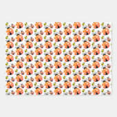 Meerkleurige Ladybugs Patroon Inpakpapier Vel (Voorkant 3)