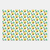 Meerkleurige Ladybugs Patroon Inpakpapier Vel (Voorkant)