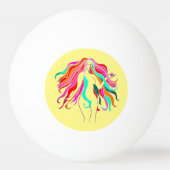 Meerkleurige, langharige godin Thunder_Cove Pingpongballen (Achterkant)
