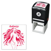 Meerkleurige, langharige godin Thunder_Cove Zelfinktende Stempel (In situ)