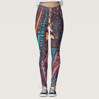 Meerkleurige Leggings met patronen