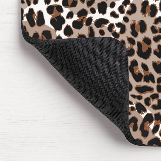 Meerkleurige Leopard Print Mousepad Muismat (Hoek)