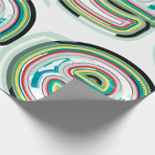 Meerkleurige letter E Abstracte moderne typografie Cadeaupapier