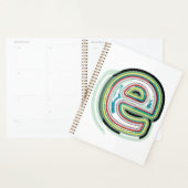 Meerkleurige letter E Abstracte moderne typografie Planner (Display)