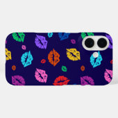 Meerkleurige Lip Print Telefoonhoes Case-Mate iPhone Case (Achterkant (horizontaal))