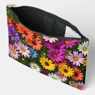 Meerkleurige Madeliefjes Bloemen Zakje Etui