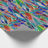 Meerkleurige mozaïek cadeaupapier (Hoek)