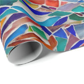 Meerkleurige mozaïek cadeaupapier (Rol Hoek)