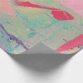 Meerkleurige olie verft textuur. Abstracte art bac Cadeaupapier (Hoek)