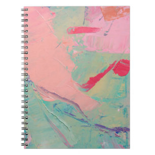 Meerkleurige olie verft textuur. Abstracte art bac Notitieboek