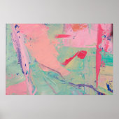 Meerkleurige olie verft textuur. Abstracte art bac Poster (Voorkant)