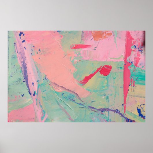 Meerkleurige olie verft textuur. Abstracte art bac Poster (Voorkant)