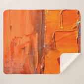 Meerkleurige olie verft textuur. Abstracte art bac Sherpa Deken (Voorkant (horizontaal))