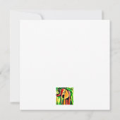 Meerkleurige olifant kaart (Achterkant)