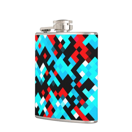 Meerkleurige patroonkoel heupfles (Links)