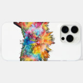 Meerkleurige pauw I-phone case (Achterkant (horizontaal))