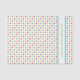 Meerkleurige pokadop tissuepapier