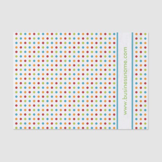 Meerkleurige pokadop tissuepapier (Voorkant)