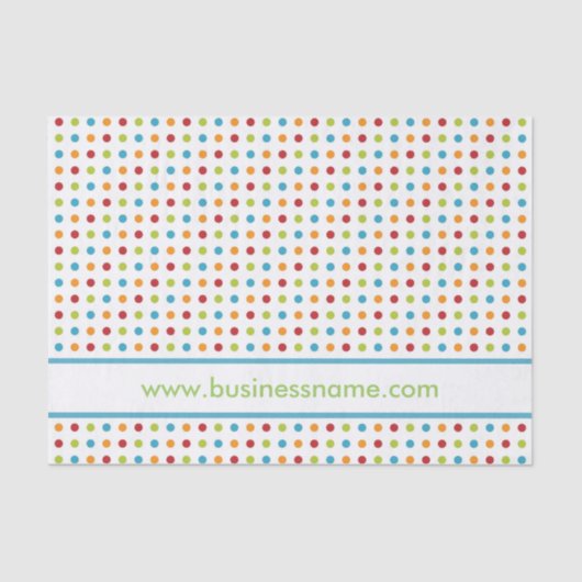 Meerkleurige pokadop tissuepapier (Voorkant)