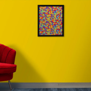 Meerkleurige Posters wandkunst Patroon Poster