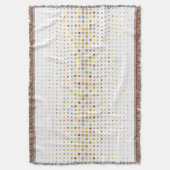 Meerkleurige puntachtergrond deken (Voorkant Verticaal)