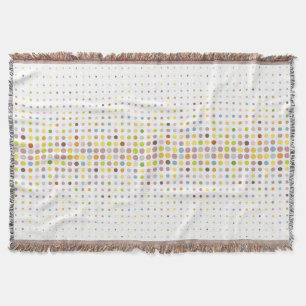 Meerkleurige puntachtergrond deken