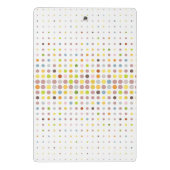 Meerkleurige puntachtergrond mini klembord (Achterkant)