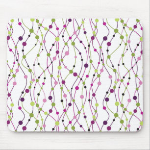 Meerkleurige puntachtergrond muismat