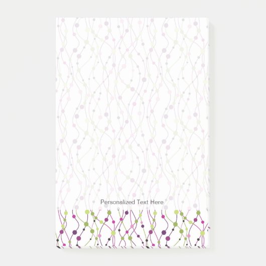 Meerkleurige puntachtergrond post-it® notes (Voorkant)