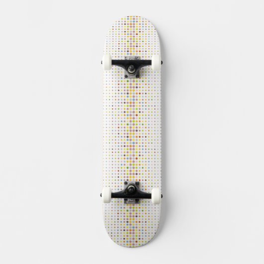 Meerkleurige puntachtergrond skateboard (Voorkant)