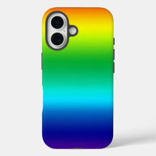 meerkleurige regenbooggradiënt iPhone 16 hoesje