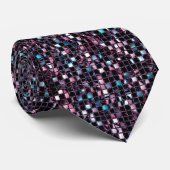 Meerkleurige Sequin Effect Neckware Stropdas (Opgerold)