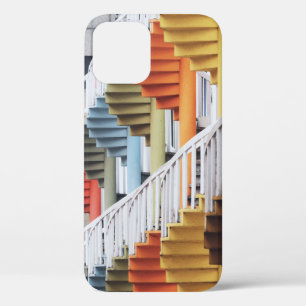 Meerkleurige spiraaltrappen iPhone 12 hoesje