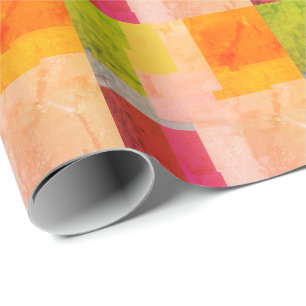 Meerkleurige Strepen Cadeaupapier