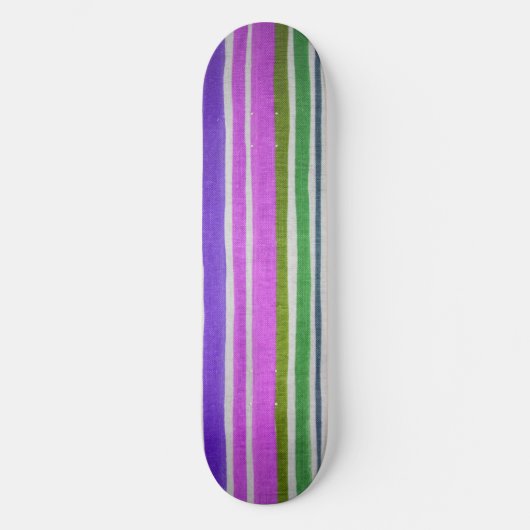 Meerkleurige stripskateboard deck skateboard (Voorkant)