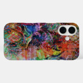 Meerkleurige texturen Case-Mate iPhone case (Achterkant (horizontaal))