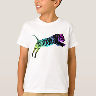 Meerkleurige tijger t-shirt