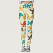 Meerkleurige Turtle Leggings (Voorkant)