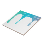 Meerkleurige verf tegeltje (Zijkant)