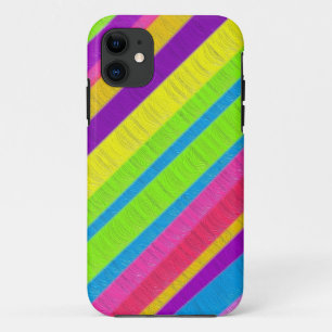 Meerkleurige verfstrepen iPhone 11 hoesje