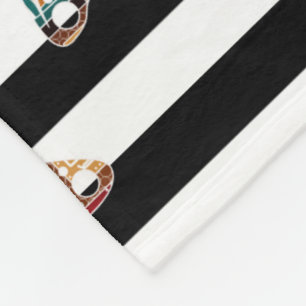 Meerkleurige vlinder fleece deken