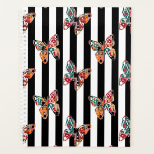 Meerkleurige vlinder planner
