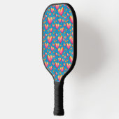 Meerkleurige Waterverf Harten Pickleball Paddle (Links)
