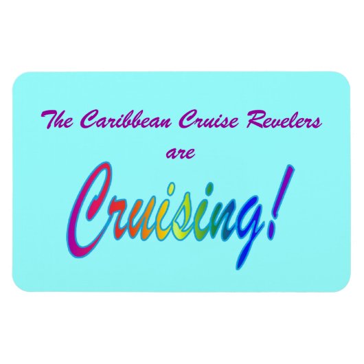 Meerkleurige Word Custom Stateroom Deurmarkering Magneet (Horizontaal)