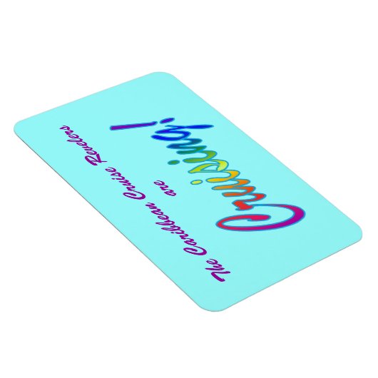 Meerkleurige Word Custom Stateroom Deurmarkering Magneet (Rechterzijde)