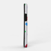 Meerkleurige zoete beren op zilver Case-Mate iPhone case (Achterkant/rechts)