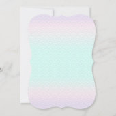 Meermaid Birthday-uitnodiging onder de Zee partij Kaart (Achterkant)