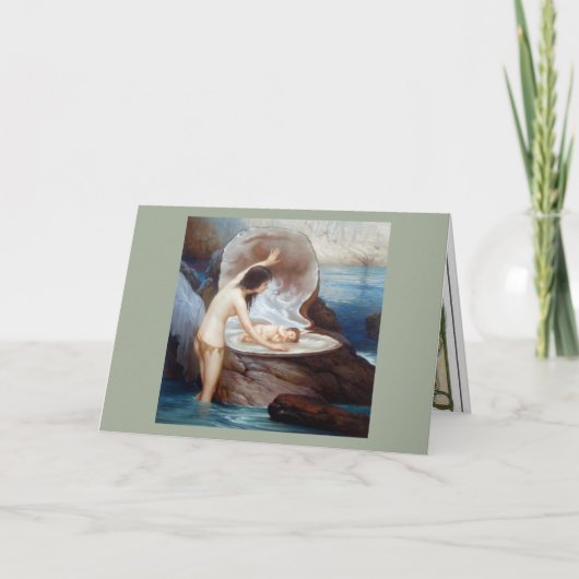 Meermin en Baby Kaart (Voorkant)