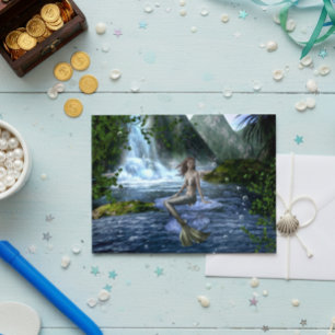 Meermin Fantasie Waterval Landschap Briefkaart