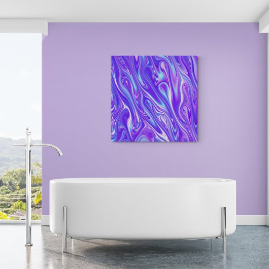 Meermin Giechels Abstract Canvas Afdruk